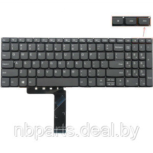 Клавиатура для ноутбука Lenovo IdeaPad 330S-15, S340-15, серая, RU - фото 1 - id-p194502100