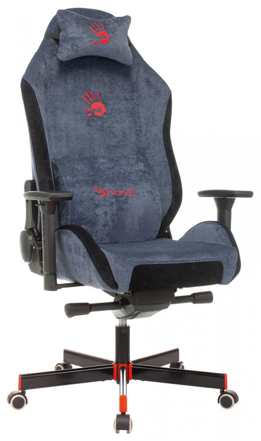 Кресло игровое A4Tech Bloody GC-470 синий крестовина металл - фото 1 - id-p222366511
