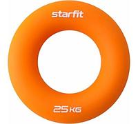 Эспандер кистевой ES-404 Кольцо, 25 кг, силикагель, оранжевый, эспандер, фитнес тренажер