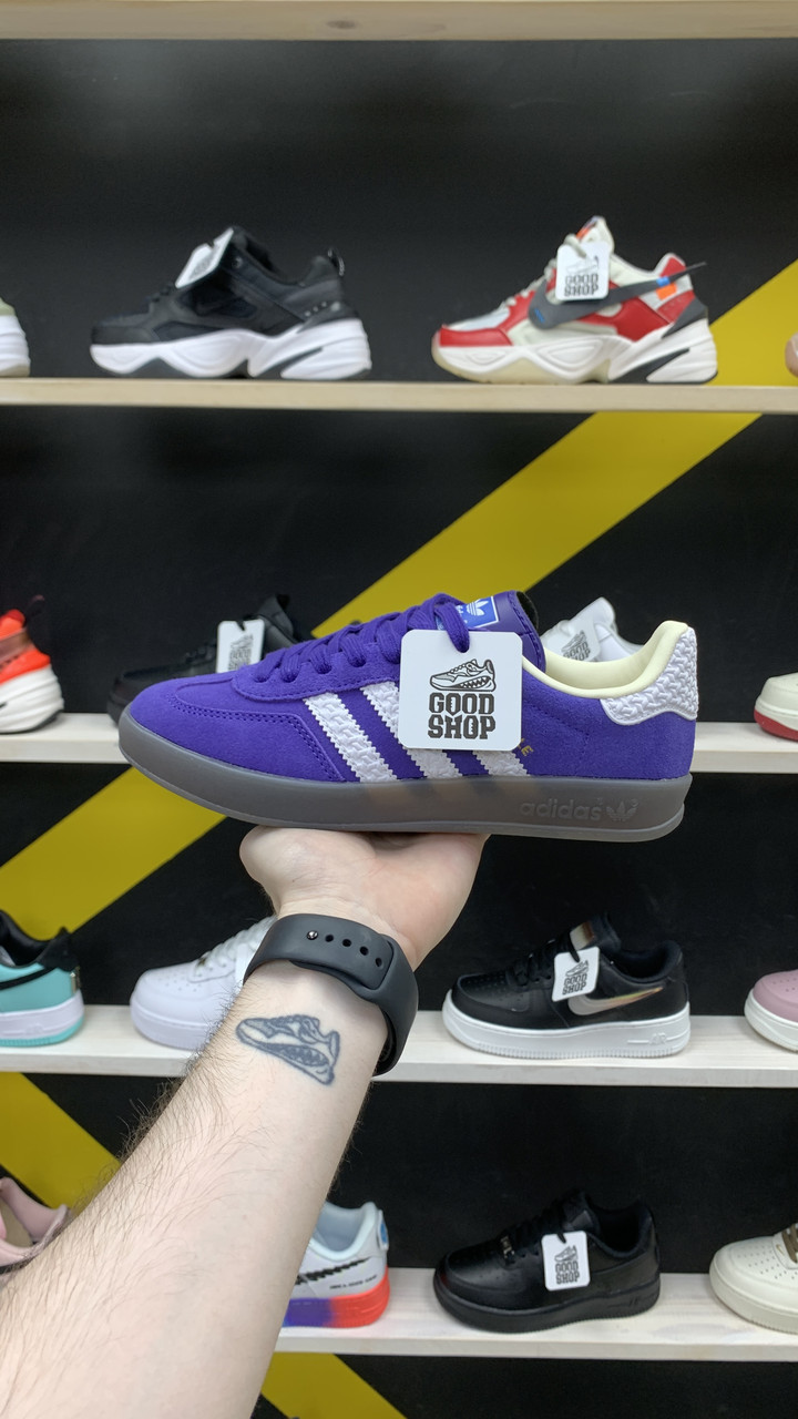 Кроссовки Adidas Gazelle Indoor Purple Core White
