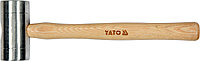 Молоток алюминиевый с деревянной ручкой 580гр, 50мм YATO YT-45282