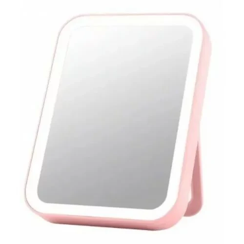 Зеркало для макияжа с LED подсветкой (Розовый) - фото 1 - id-p172689275