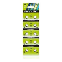 Ergolux AG13 BL-10 (AG13-BP10, LR44 /LR1154 /A76 /357 батарейка для часов)(10 шт. в уп-ке)