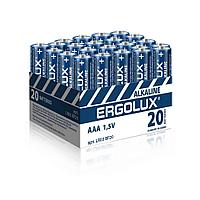 Ergolux.. LR03 Alkaline BP20 ( LR03 BP20, батарейка,1.5В)(20 шт. в уп-ке)