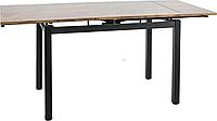 Кухонный стол Signal GD-017 GD017OVC110 (орех винтажный/черный матовый)