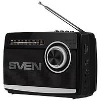 SVEN SRP-535 Black Радиоприёмник (3W FM/AM/SW USB microSD)