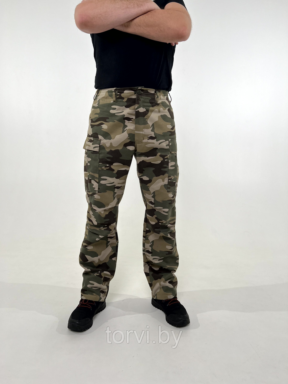Брюки BDU Premium, рост 170-176, твил, размер 2XL, мультикам серый