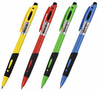 Ручка шариковая автоматическая Staff BP-16 Neon корпус ассорти, стержень синий