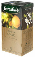 Чай Greenfield ароматизированный пакетированный 37,5 г, 25 пакетиков, Lemon Spark, черный чай с ароматом