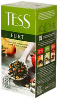 Чай Tess 37,5 г, 25 пакетиков, «Флирт», чай зеленый с белым персиком и клубникой