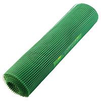 Решетка заборная в рулоне, 1х20 м, ячейка 15х15 мм, пластиковая, зеленая 64512