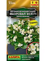 Бегония Фея F1 белоснежная вечноцветущая 5шт Одн Комн 25см (Аэлита)