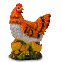 Фигура садовая курица с цыплятами 41х32 см. арт.сф-1185