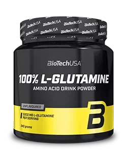 Л-глютамин L-Glutamine, Biotech USA - фото 1 - id-p222636286