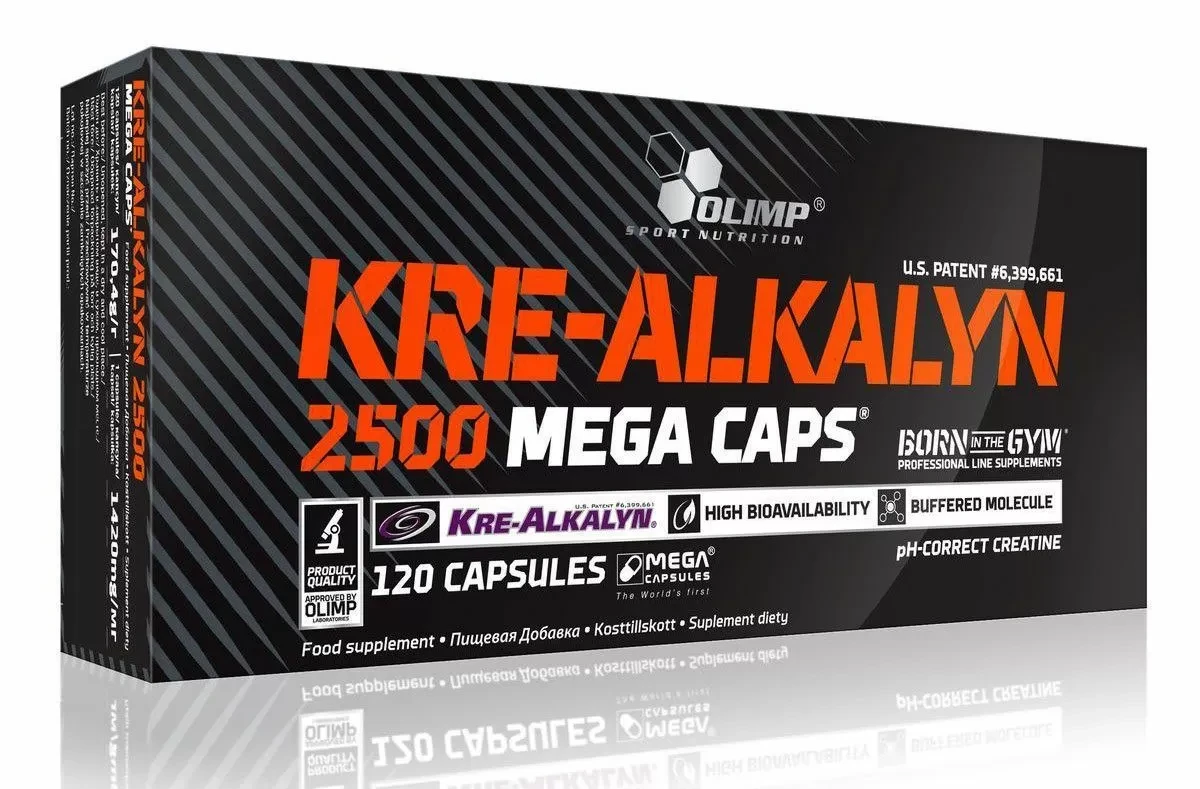Креатин Kre-Alkalyn 2500 Mega Caps, Olimp - фото 1 - id-p222636419
