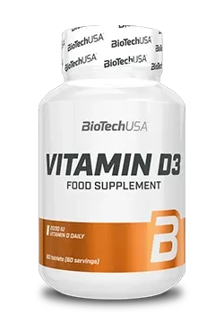 Витамины Vitamin D3 50 мкг, Biotech USA - фото 1 - id-p222636421