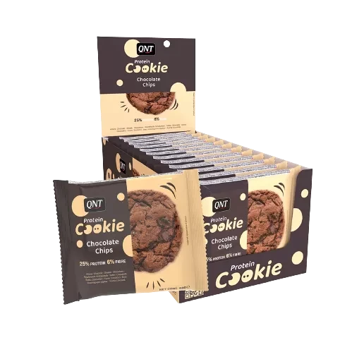 Печенье Protein Cookie с кусочками шоколада, 60 гр, QNT - фото 1 - id-p222713447