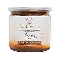 Мёд "Pantovital" с порошком пантов марала и грибом Рейши, 250 гр