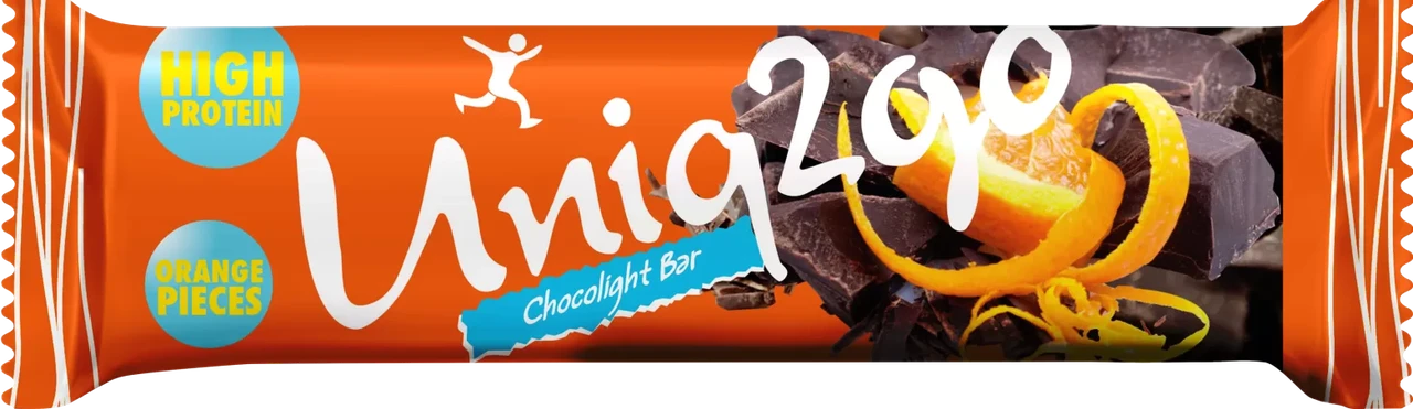Батончик Uniq2go Chocolight bar, 40 г, апельсин - фото 1 - id-p222636832