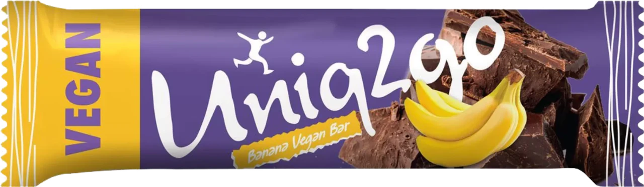 Батончик Uniq2go Vegan bar, 38 г, банан - фото 1 - id-p222636835
