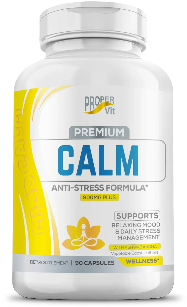 Комплекс Premium Calm Anti-Stress Formula 900mg plus Proper Vit, 90 капс. - фото 1 - id-p224492139