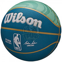 Мяч баскетбольный тренировочный Wilson NBA Team Char Hor №7 (арт. WZ4024104XB7)