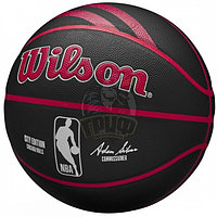 Мяч баскетбольный тренировочный Wilson NBA Team Chi Bulls №7 (арт. WZ4024105XB7)