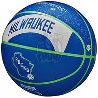 Мяч баскетбольный тренировочный Wilson NBA Team Mil Bucks №7 (арт. WZ4024117XB7)