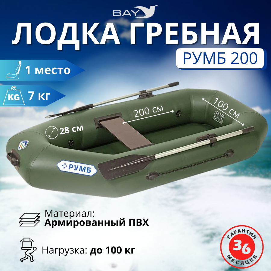 Лодка гребная Румб 200