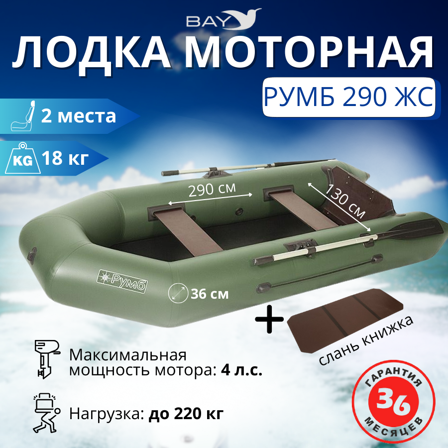 Лодка моторная Румб 290 ЖС