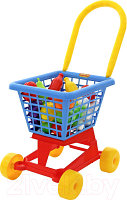 Тележка игрушечная Полесье Supermarket №1 с набором продуктов / 42989