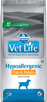 Сухой корм для собак Farmina Vet Life Hypoallergenic Fish & Potato