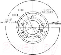 Тормозной диск Patron PBD5373