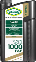 Моторное масло Yacco VX 1000 FAP 5W40