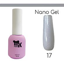 M&K  Гель NANO жидкий гель с кистью  для укрепления #17 15мл