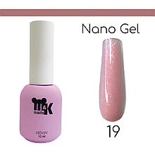 M&K  Гель NANO жидкий гель с кистью  для укрепления #19 15мл
