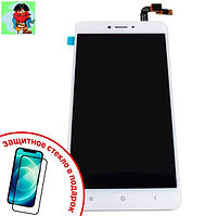 Экран для Xiaomi Redmi Note 4X с тачскрином, цвет: белый + ПОДАРОК