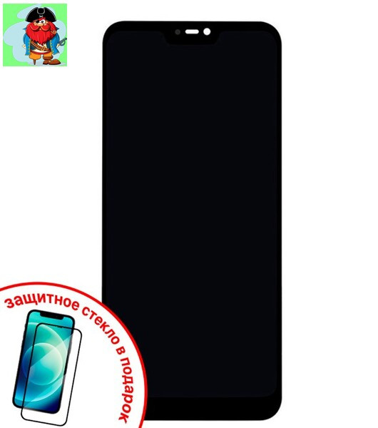 Экран оригинальный для Xiaomi Redmi 6 с тачскрином, цвет: черный + ПОДАРОК - фото 1 - id-p89059769