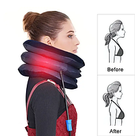 Вытягивающая  надувная  подушка для шеи