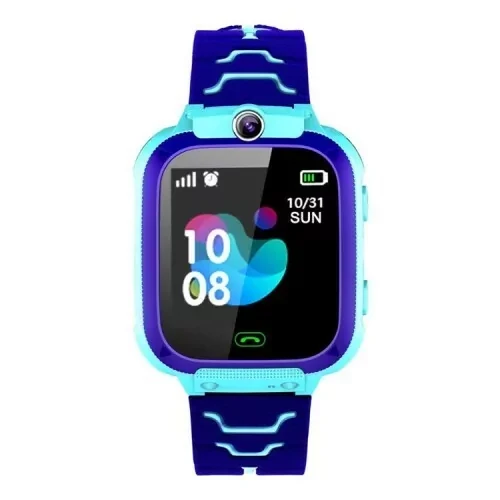 Умные детские часы с Wi-Fi и GPS Q12 (Синий-голубой) - фото 2 - id-p172822377