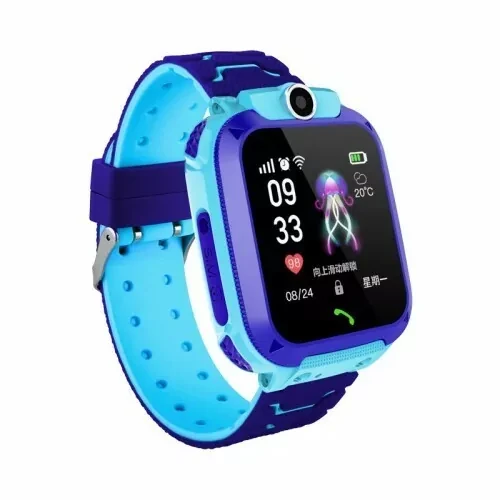 Умные детские часы с Wi-Fi и GPS Q12 (Синий-голубой) - фото 3 - id-p172822377