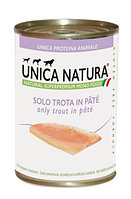 Паштет для собак Unica Natura (форель) 400 гр