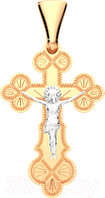 Крестик из комбинированного золота ZORKA 410011.1.14K.B.REL