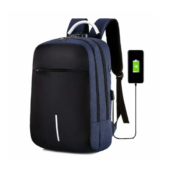 Городской рюкзак "Madma" Кодовый замок / отделение для ноутбука до 17" / USB порт - фото 5 - id-p186874736