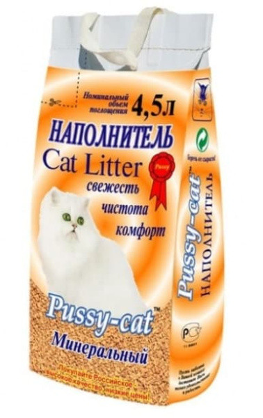 Минеральный наполнитель Pussy-cat 4.5 л - фото 1 - id-p223625750