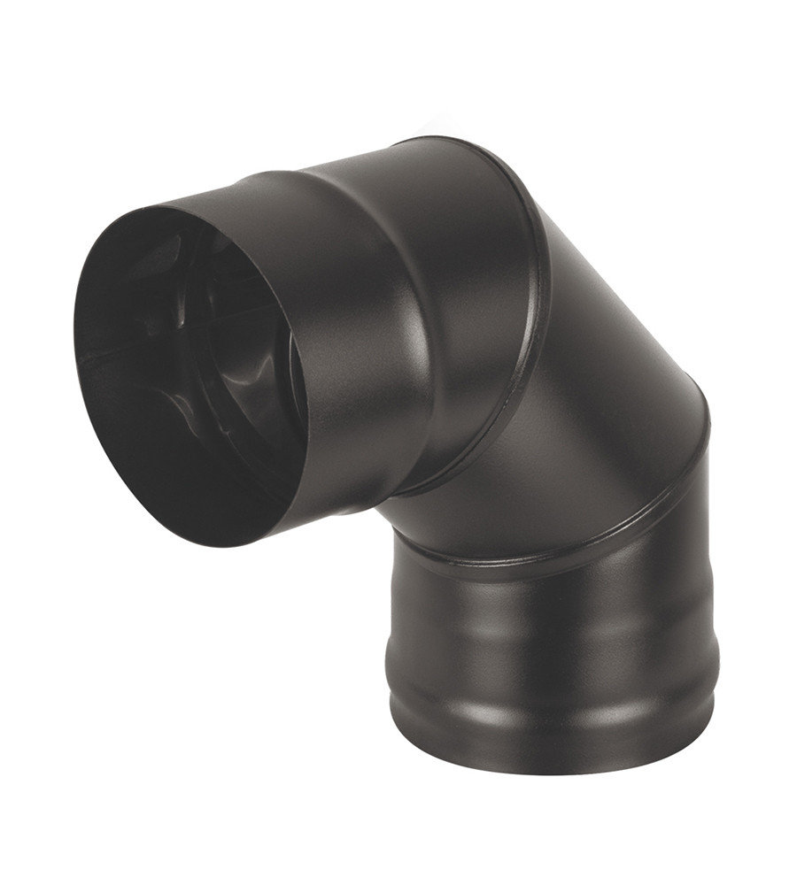 Колено BLACK (AISI 430/0,8мм) 90° 3-х секц.