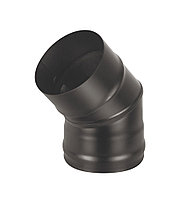 Колено (отвод) нержавеющая сталь черная (AISI 430/0,8мм) 45° 2-х секц. Д.115