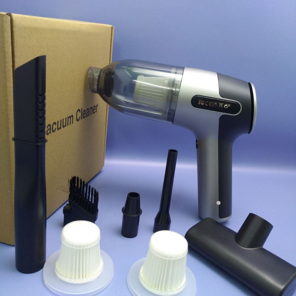 Беспроводной пылесос для автомобиля Handy Vacuum Cleaner A6, мощность 120 W (5 насадок, 2000 мАч) - фото 5 - id-p217593222