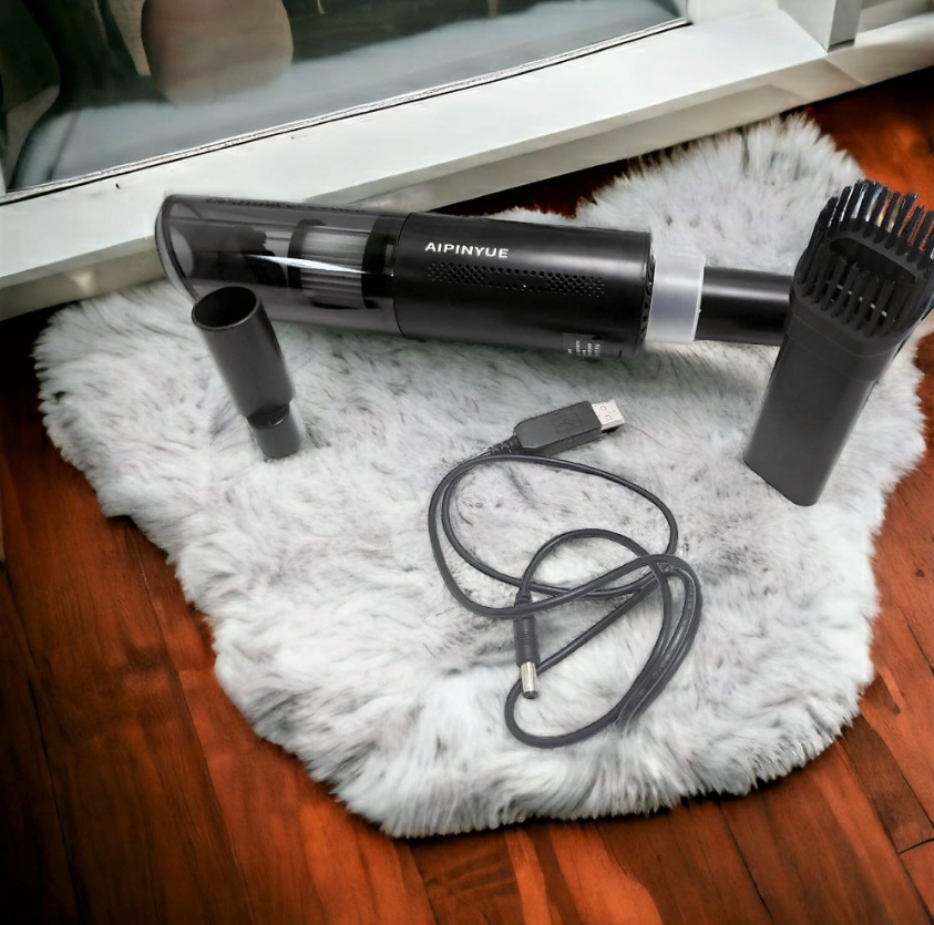 Портативный вакуумный пылесос Portable Vacuum Cleaner USB A8 (три насадки)