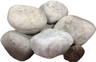 Камни для бани No Brand Белый кварцит обвалованный - фото 1 - id-p224072489